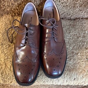 Beau Today brown leather Oxford shoes